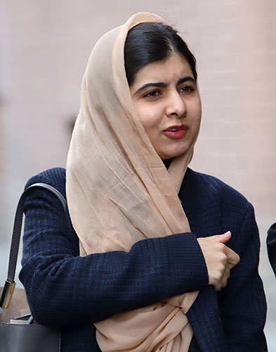 Malala Yousafzai Malik, 24, has traveled the world to speak out for the right of girls and women to receive an education in her home country of Pakistan.