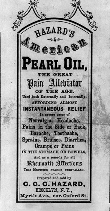 This ad is from about 1869. Did the medicine really provide “instantaneous” relief?