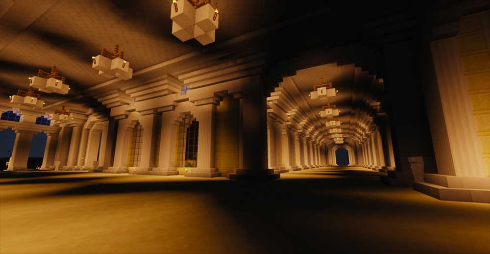 A Minecraft user decided to make a palace for an emperor.
