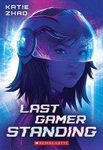 A teen girl wearing a helmet and goggles with the words Last Gamer Standing.