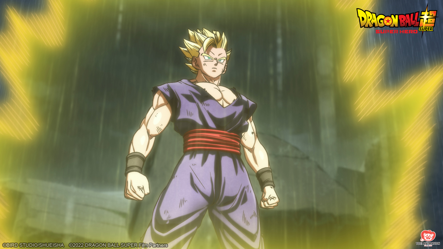 A still features a character from the anime show Dragon Ball Z.